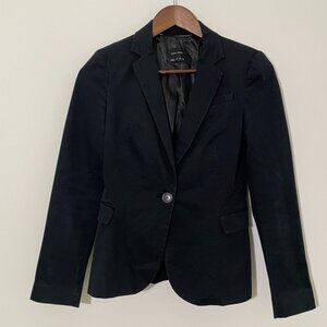 ZARA Basic One-button Blazer - Black XS
